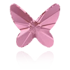 Swarovski Pillangó formájú strasszkő_Light Rose