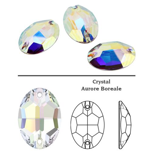 Swarovski Elements kerekded ovális