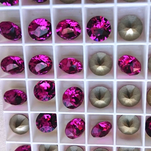 Swarovski Elements Chaton ékszerkő - Fuchsia - Pink